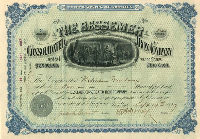 Bessemer Consolidated Iron Co.